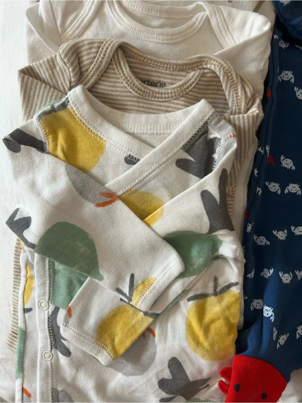 HUGE Bundle of 24 Carter’s Baby Boy Clothes 3 Months Footies and Onesies